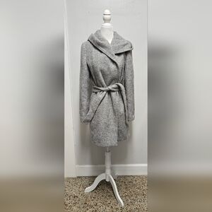 Calvin Klein Winter Light Gray Wool Coat